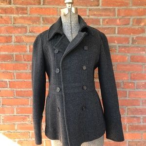 J Crew Stadium Cloth Peacoat